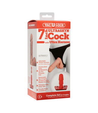 Doc Johnson ULTRASKYN Harness and Dildo - 7 / 18 cm