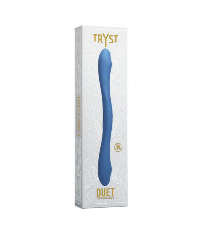 Duet - Double Ended Vibrator with Wireless Remote - Periwinkle