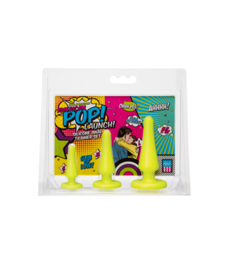 Doc Johnson Launch! Silicone Anal Trainer Set - Yellow
