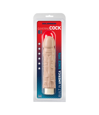 Doc Johnson Quivering Cock - Realistic Multispeed Vibrator - 8 / 20 cm