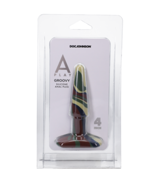 Doc Johnson Groovy - Silicone Anal Plug - 4 / 10 cm - Camouflage