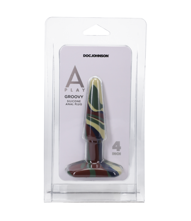 Groovy - Silicone Anal Plug - 4 / 10 cm - Camouflage