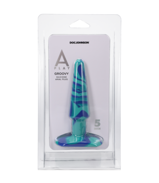 Doc Johnson Groovy - Silicone Anal Plug - 5 / 12 cm - Ocean
