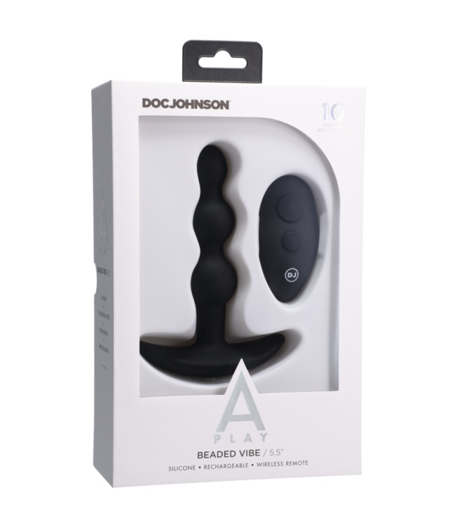 Beaded Vibe - Silicone Anal Plug with Remote Control