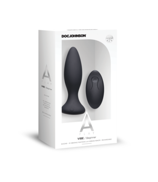 Doc Johnson Vibe - Beginners Silicone Anal Plug with Remote Control