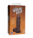 Doc Johnson Realistic Cock with Balls - Removable Vac-U-Lock Suction Cup - ULTRASKYN - 8 / 20 cm - Chocolate