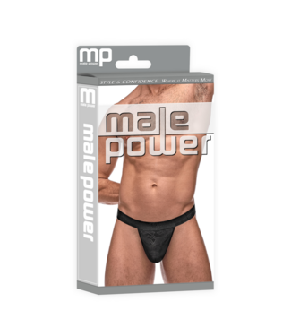 Male Power Micro G-String V - S/M - Black