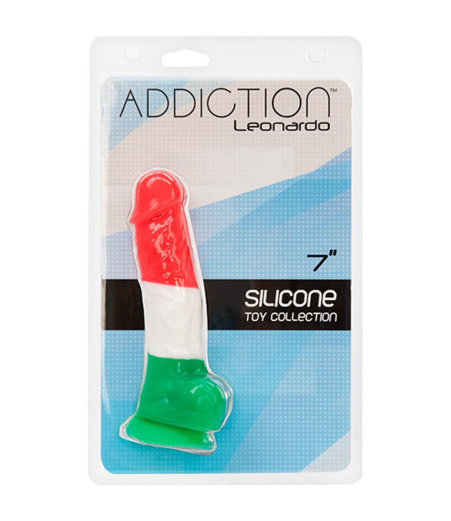 Addiction - Leonardo 18 cm Rood/Wit/Groen