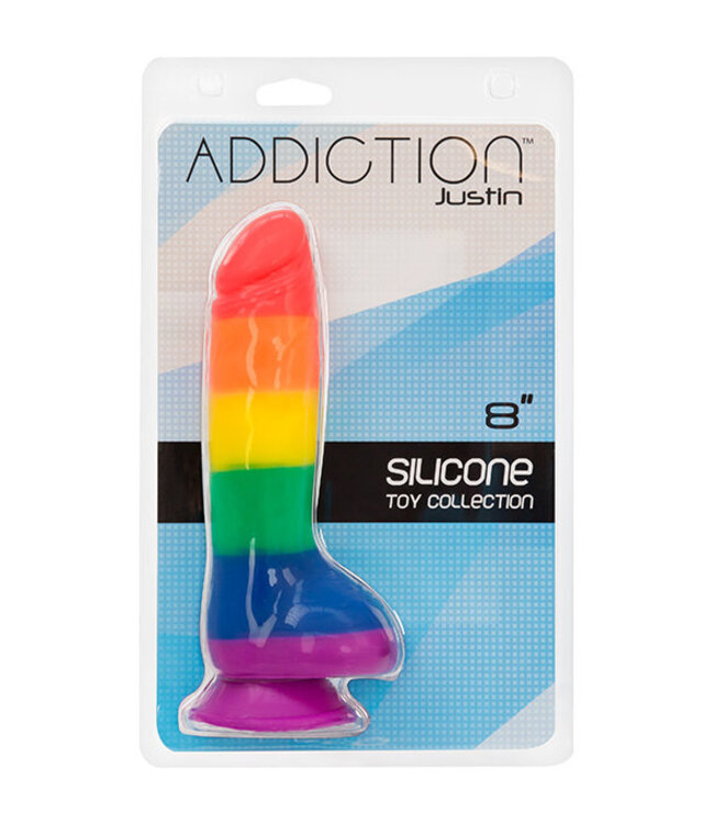 Addiction - Justin 20 cm Dong Regenboog