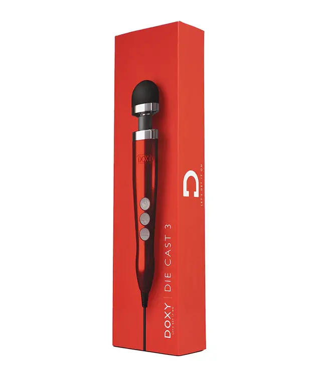 Die Cast 3 Compact Wand Massager - Red