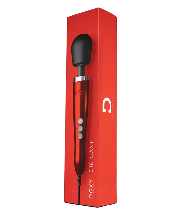 Die Cast Metal Wand Massager - Red