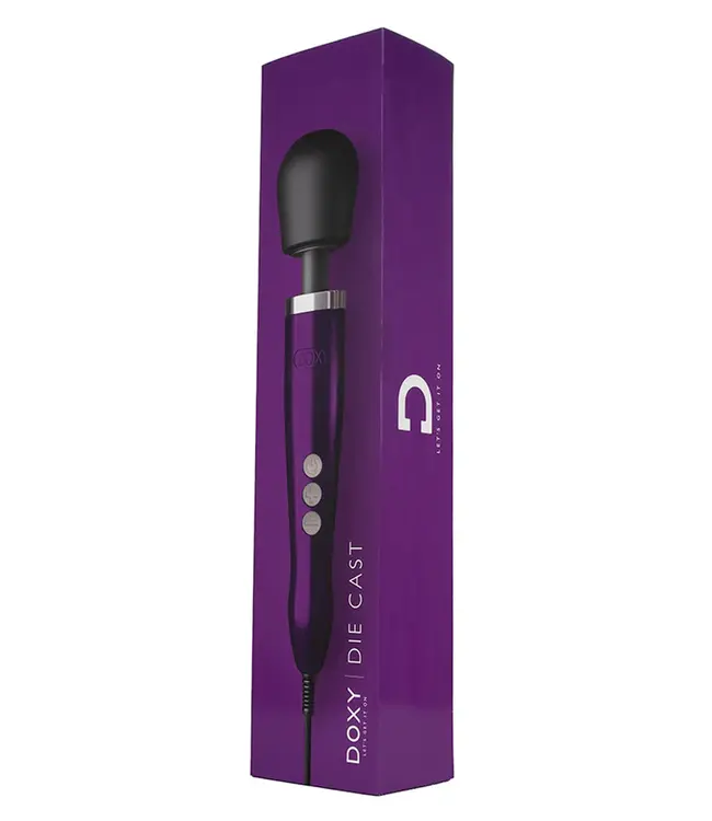 Die Cast Metal  Wand Massager - Purple