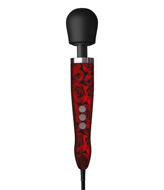Doxy Die Cast Metal Wand Massager - Rose Pattern