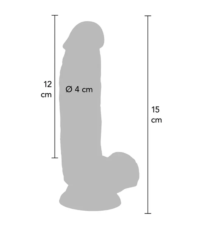 Dildo 6 inch with Balls