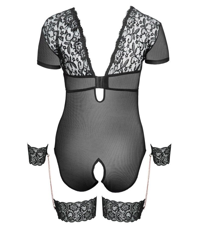 Curvy Lace Bondage Body Crotchless