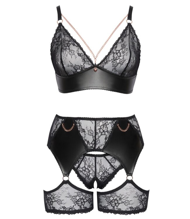 Kant En Wetlook Jarretel Set