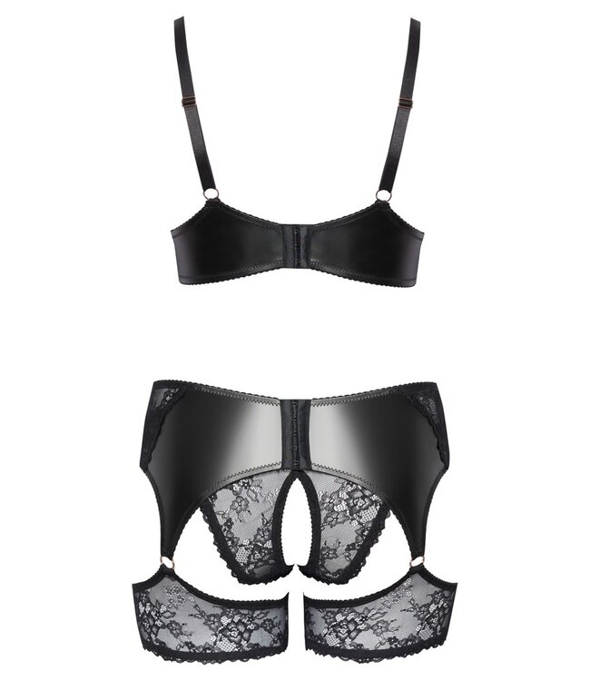 Kant En Wetlook Jarretel Set