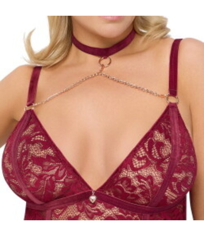 Pricilla Crotchless Body Red