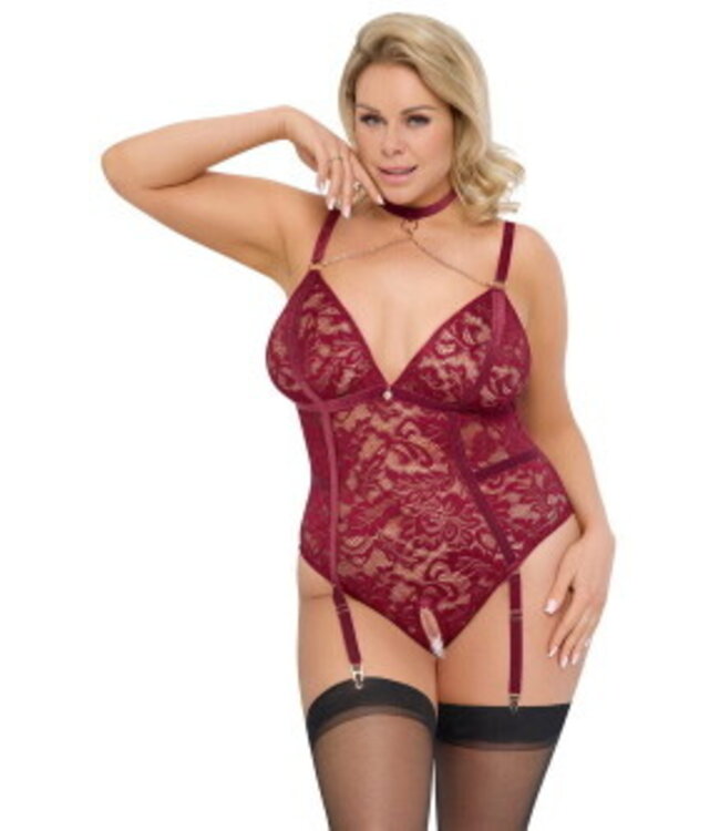 Pricilla Crotchless Body Red