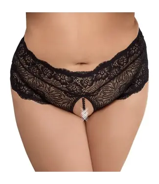 Cottelli CURVES Kruisloze Veter Slip Zwart