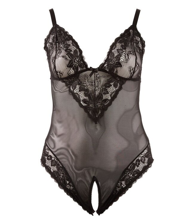 Lace Crotchless Body PLus Size