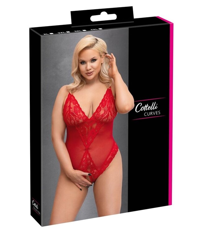 Curvy Lace Body With Open Crotch