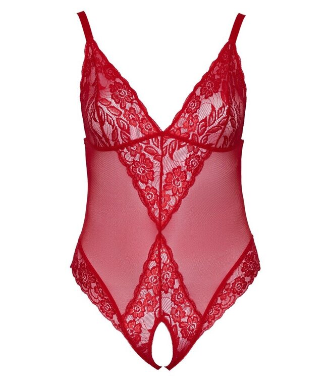 Curvy Lace Body With Open Crotch