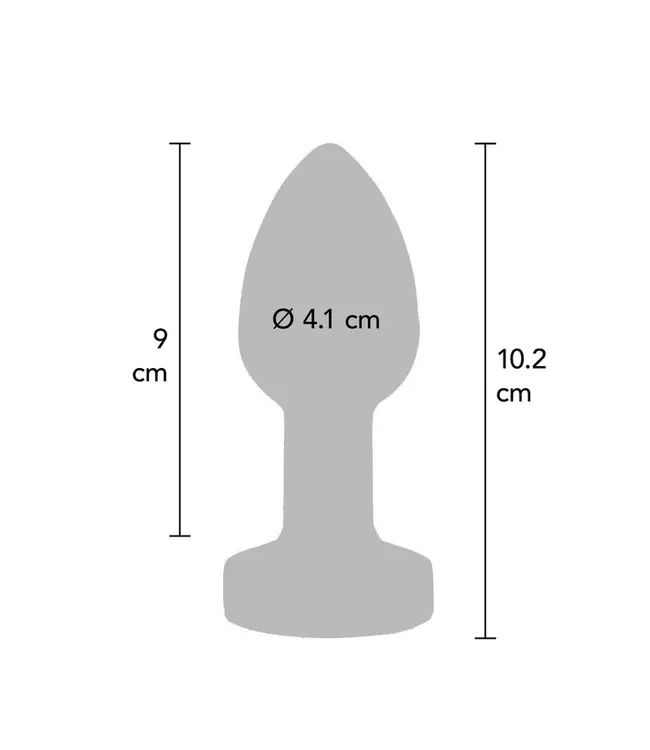 The Glider Vibrating Metal Buttplug