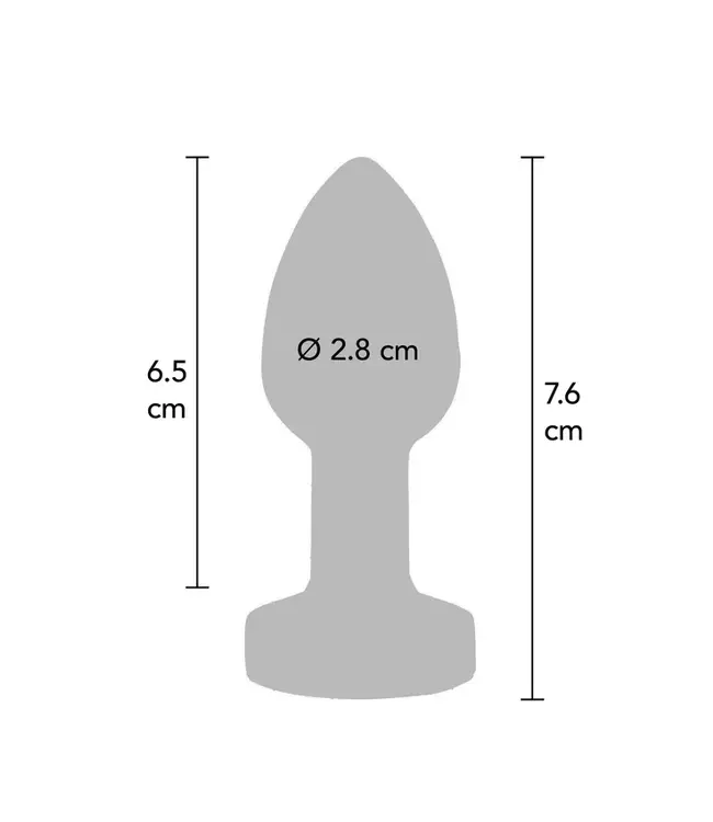 The Glider Vibrating Metal Buttplug