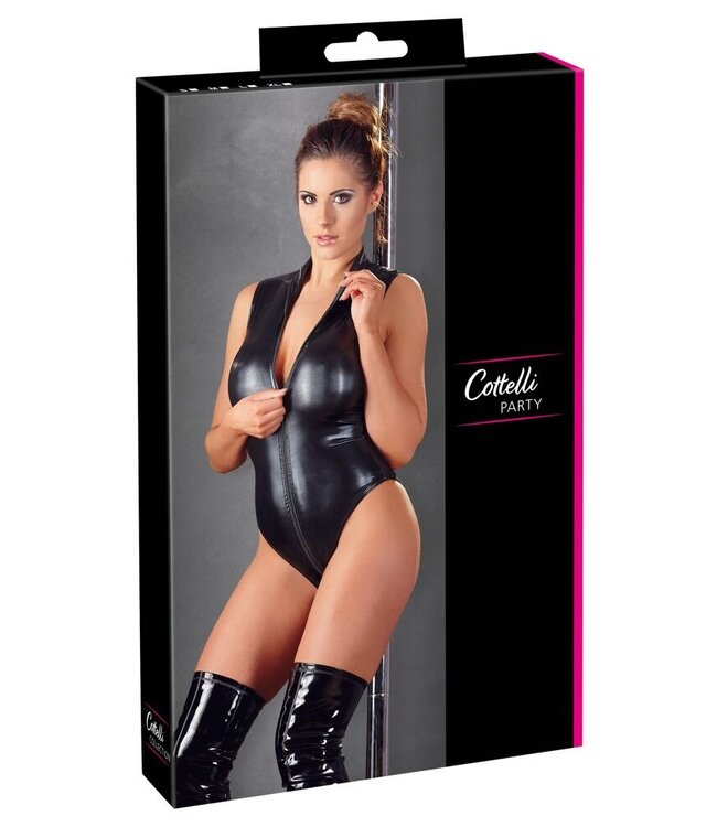 Wetlook Body With Long Zipper