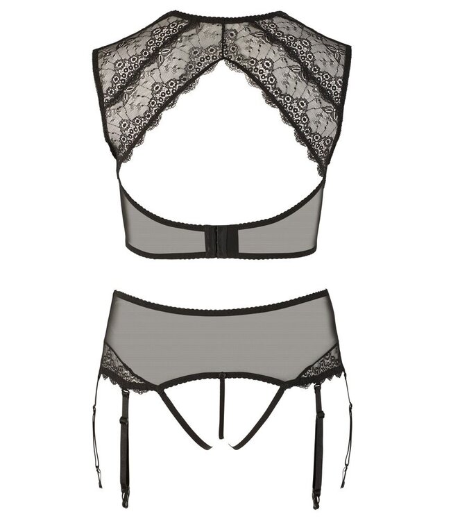 Elegant Plussize Lingerie Set With Garterbelt