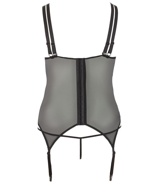 Sexy Garterbelt Top With Open Cups Plussize