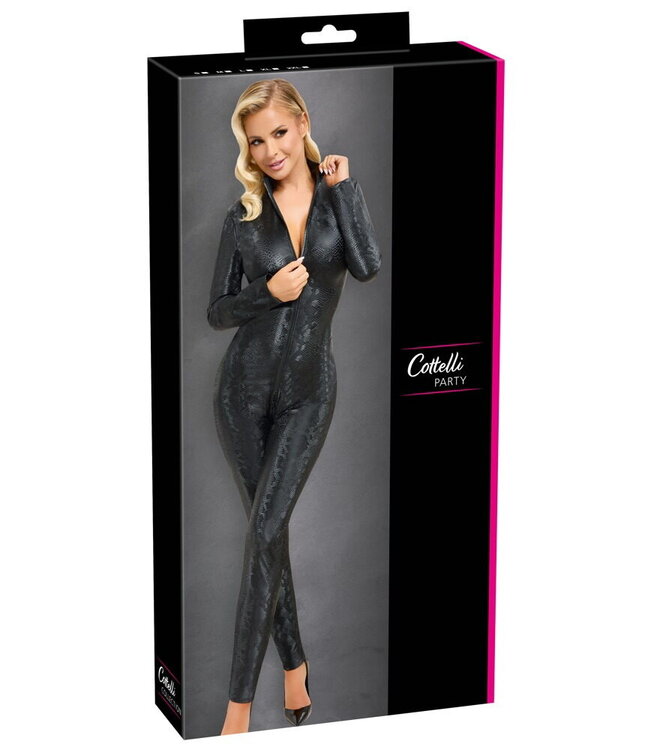 Snake Leather Look Jumppsuit