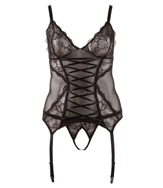 Lace Corset Suspender Set Plus Size