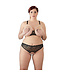 Cottelli Collection Pearl Lingerieset Met Open Cups En Kruis