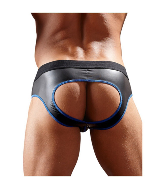 Slip Met Open Achterkant - Zwart/Blauw