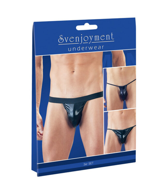 3-Delige Wetlook String Set