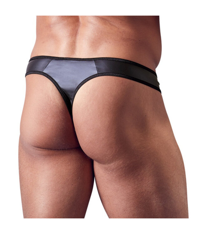 Mannenstring Met Rits Met Strass-Steentjes