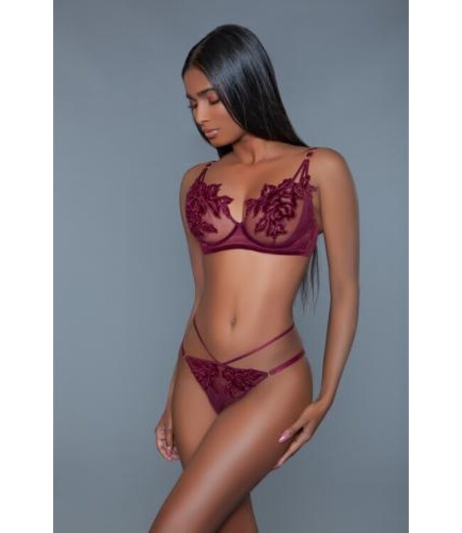 Evangeline BH Set - Bordeaux