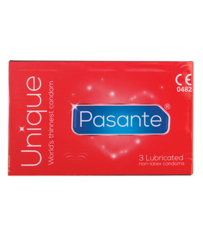 Pasante Unique Latex-vrije condooms 3 stuks