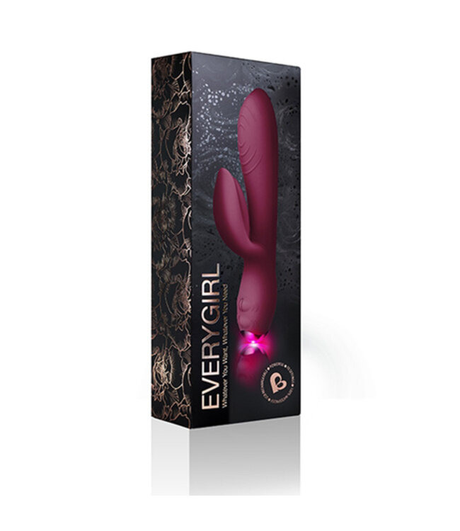 EveryGirl Rabbit Vibrator - Burgundy