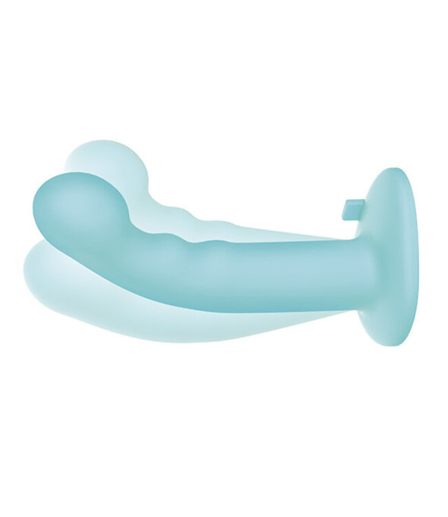 Pegasus - 6” Remote Control Ripple P-Spot G-Spot Silicone Peg with Harness 