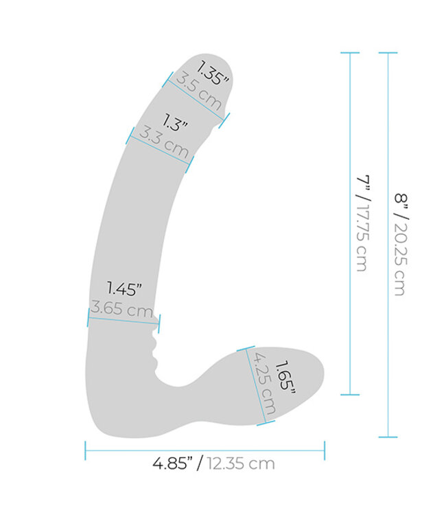 Pegasus - 7” Strapless Silicone Strap-On