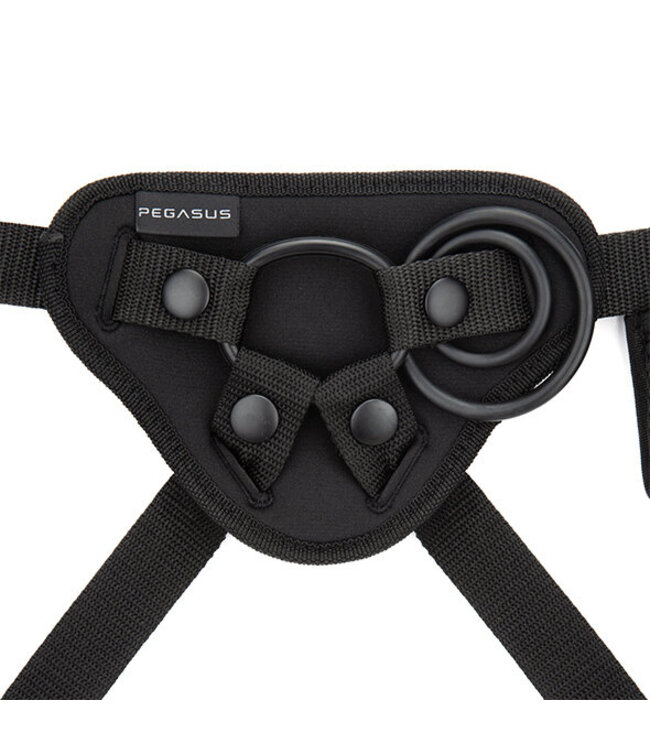 Pegasus - 6 Curved Ripple Silicone Peg with harness included