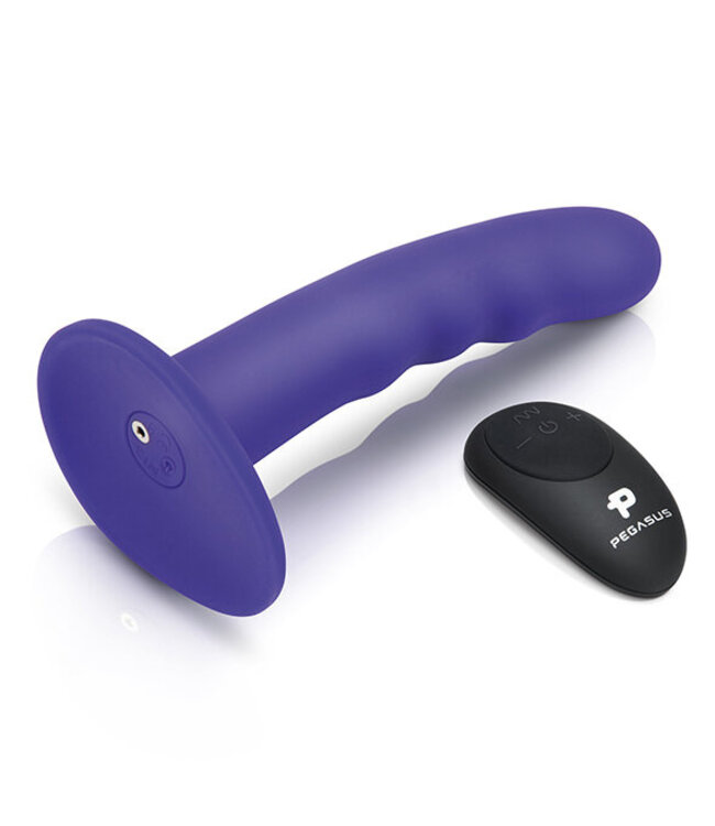 Pegasus - 6 Curved Wave Silicone Peg with harness included