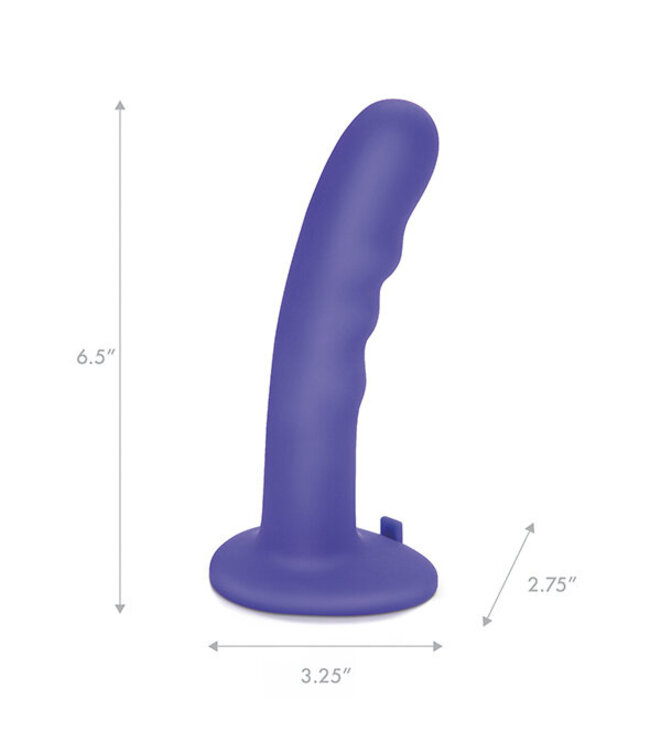 Pegasus - 6 Curved Wave Silicone Peg with harness included