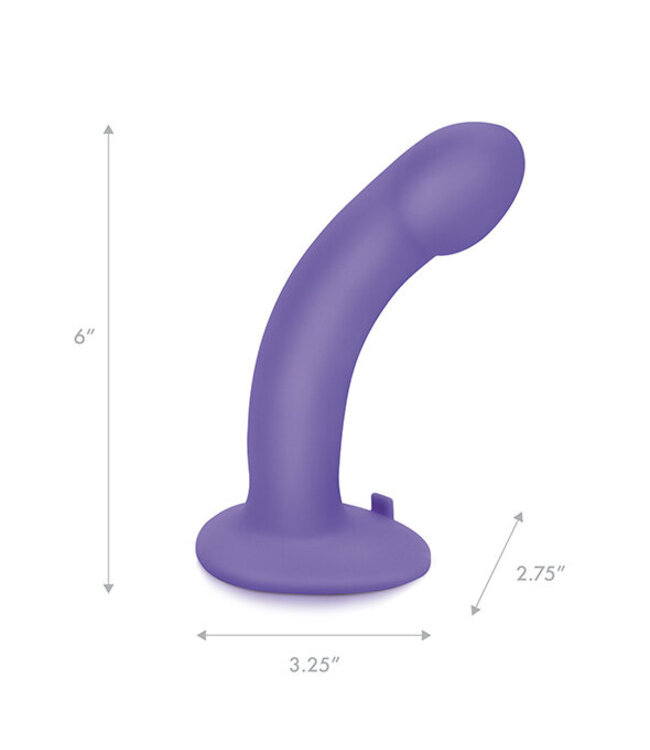 Pegasus - 6 Curved Realistic Silicone Peg with harness included