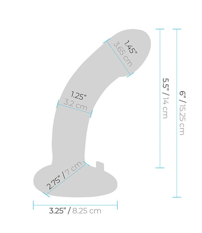 Pegasus - 6 Curved Realistic Silicone Peg with harness included