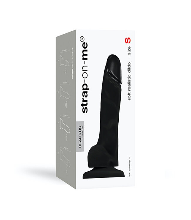 Strap-On-Me - Soft Realistic Dildo Black S