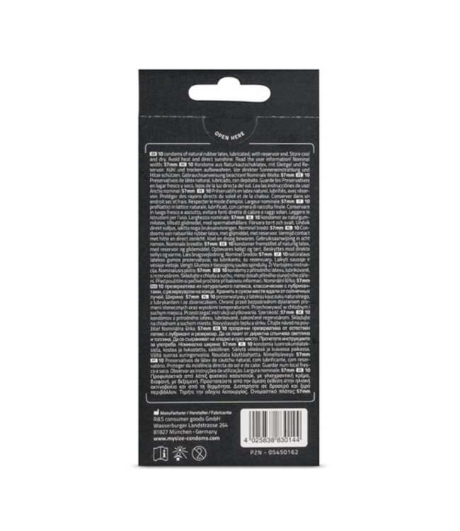 MY.SIZE Pro 57 mm Condooms - 10 stuks